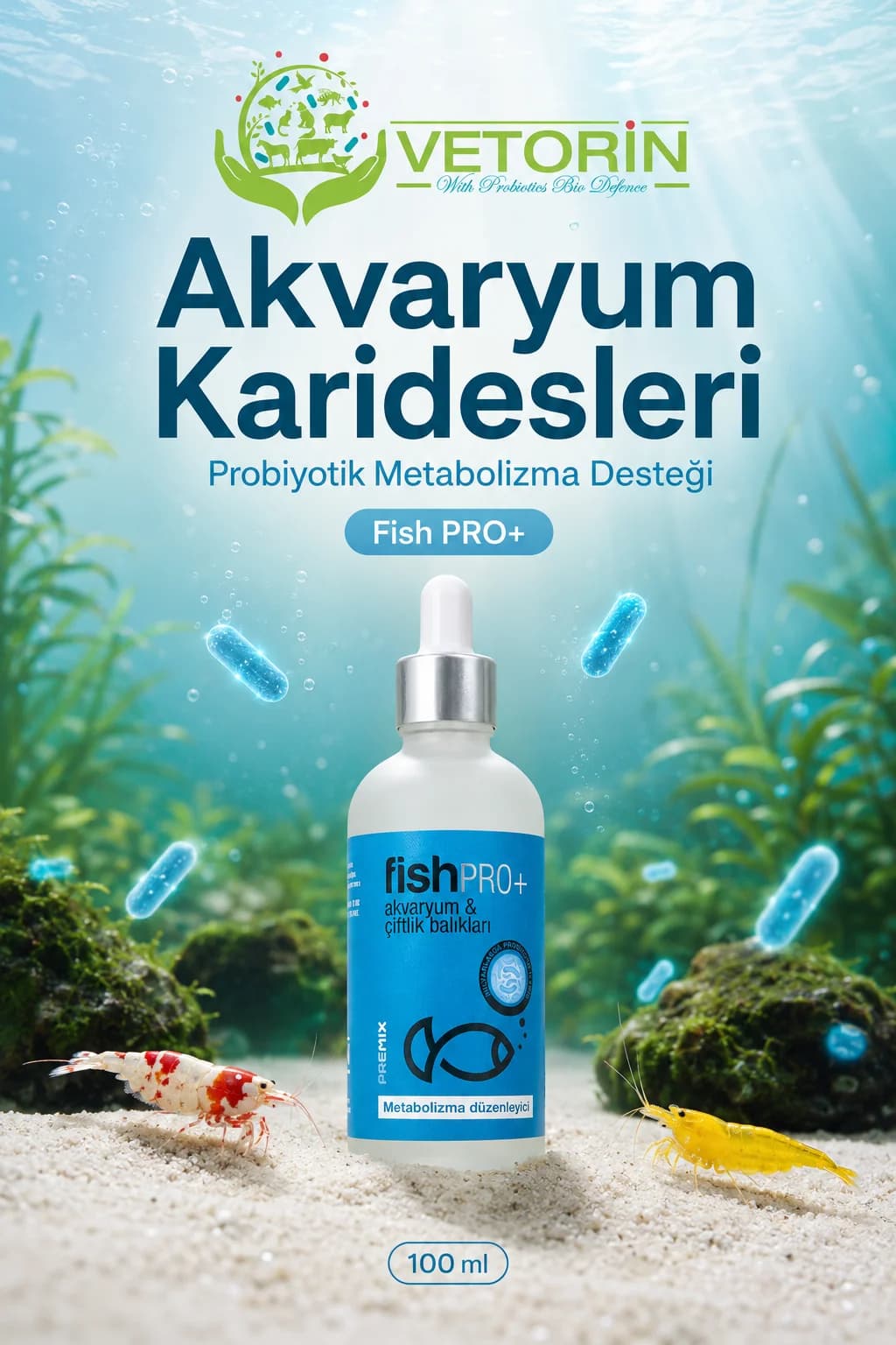 Vetorin FishPro+ Akvaryum Karidesi