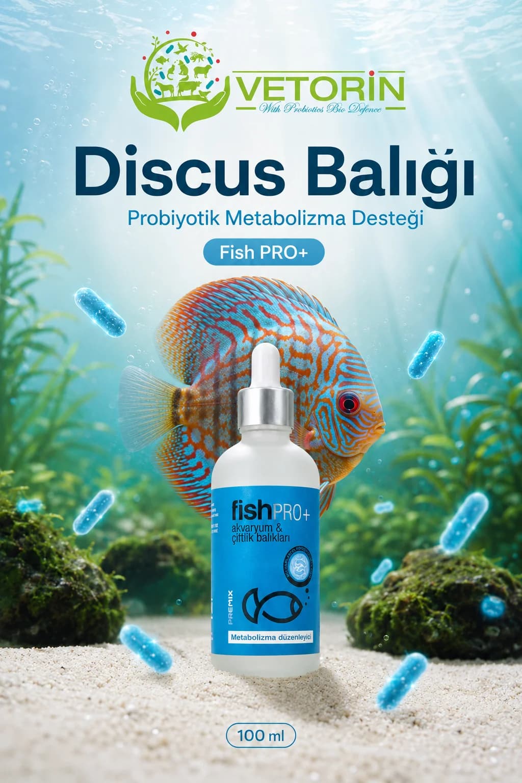 Discus balığı — Vetorin FishPro+