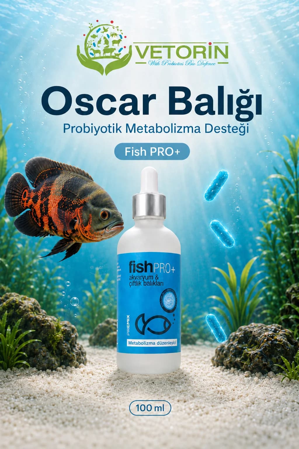 Oscar balığı — Vetorin FishPro+