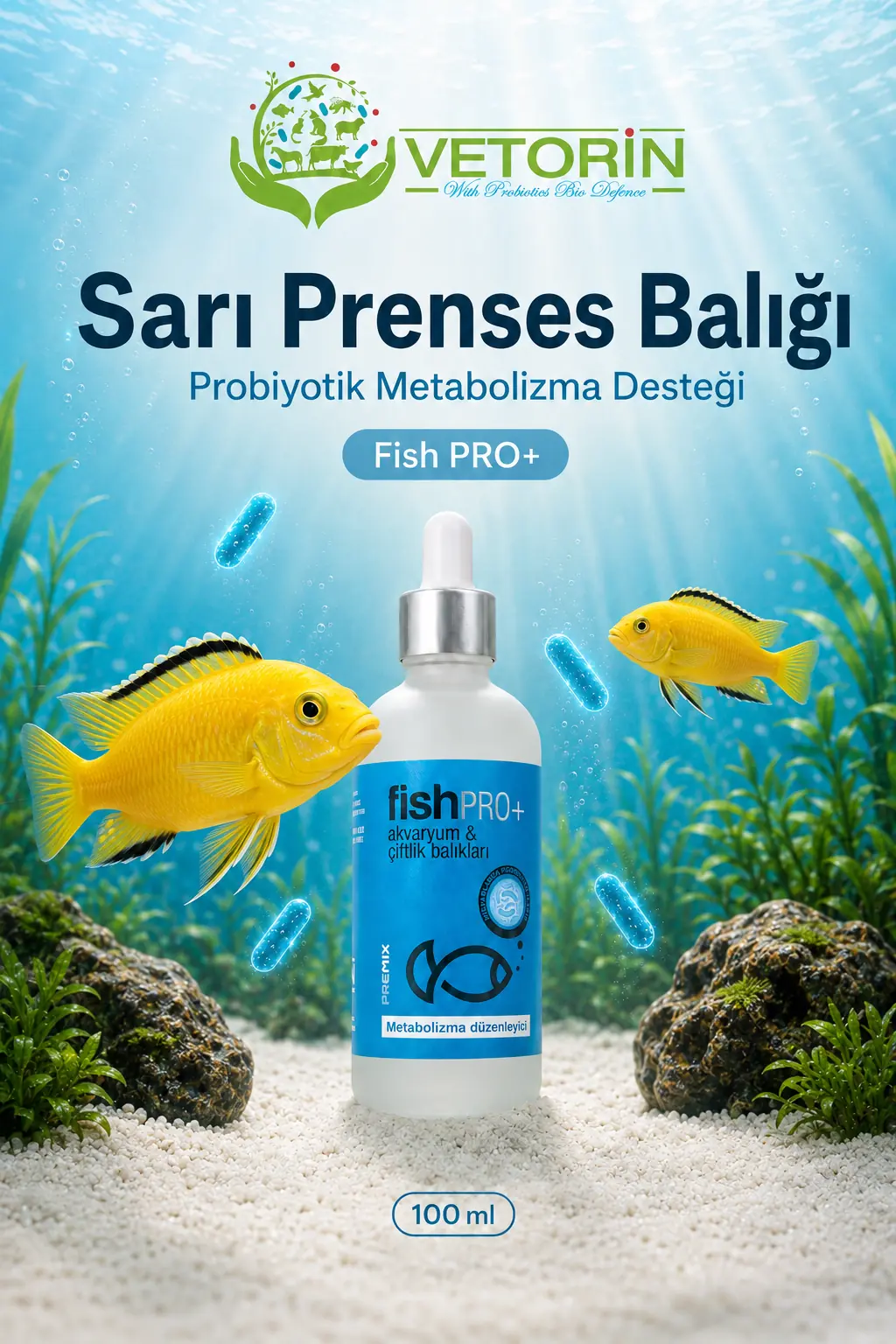 Sarı Prenses balığı — Vetorin FishPro+
